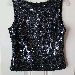 JS Boutique Black Sequin Sleeveless Camisole